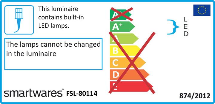 Energie-Label Smartwares FSL-80114 LED-Aussenstrahler mi (1400 lm, IP44)