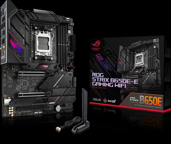 Produktbild ASUS ROG STRIX B650E-E GAMING WIFI (AM5, AMD B650E, ATX)