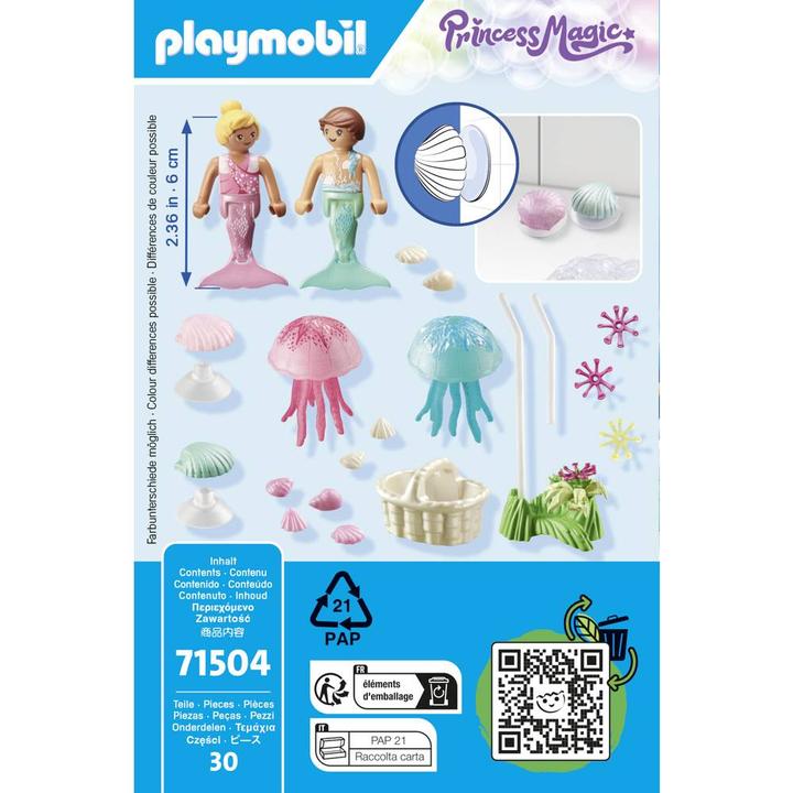 Produktbild Playmobil Meerjungfrauen-Kinder mit Quallen (71504, Playmobil Princess Magic)