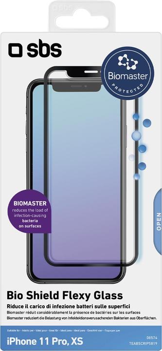 Immagine prodotto SBS Pellicola in nanofibra antimicrobica Bio Shield per iPhone 11 Pro/XS/X (Apple iPhone XS, Apple iPhone 11 Pro, Apple iPhone X)