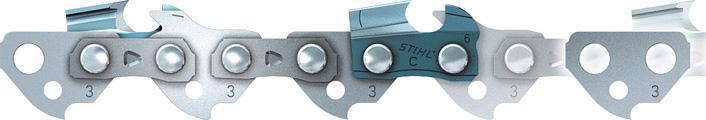 Actual product image Stihl 36160000044 Saw chain Picco Super (solid chisel) 3/8 1.3 44 (Chainsaw, Saw chain)