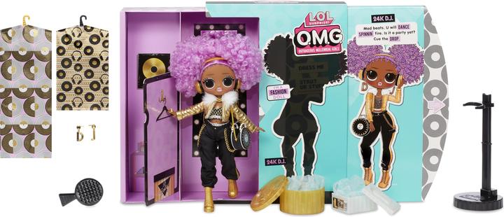 Actual product image MGA L.O.L. Surprise OMG 3.8 Doll 24K D.J.