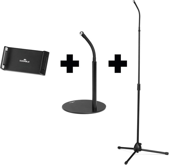 Actual product image Durable TWIST COMBI tablet holder black table+floor stand