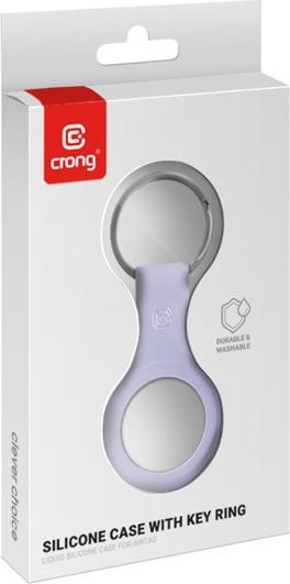 Produktbild Crong Silicone Case with Key Ring – Brelok do Apple AirTag (lawendowy)