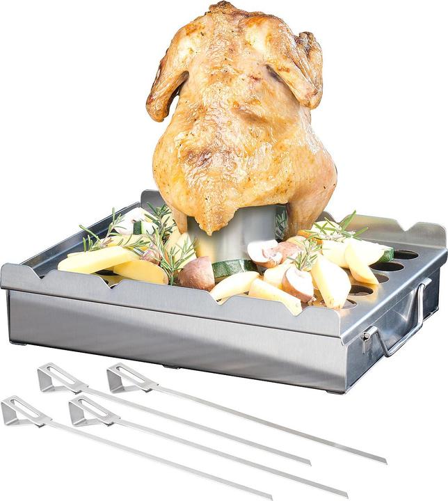 Produktbild Rosenstein & Söhne 5in1-Grill-Aufsatz aus Edelstahl