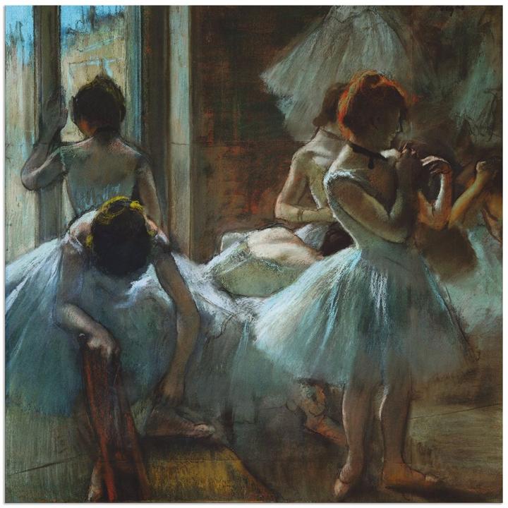 Produktbild Artland Blaue Tänzerinnen in der Pause R2FQ (40x40 cm)