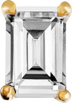 Produktbild Julie Julsen Ohrstecker Rectangle (Silber 925)