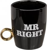 Produktbild Ootb New Bone China-Becher, Mr Right & Mrs Always Right (370 ml, 2 x)