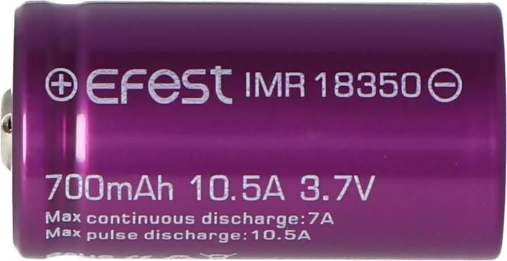 Image du produit Efest IMR18350 (Pluspol erhöht) (1 pcs, 18350, 700 mAh)