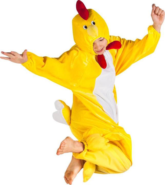 Produktbild Boland Huhn Kinderkostüm: Plüsch Overall Mit Kapuze (140)