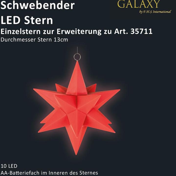 Produktbild FHS Stern LED kabellos Erweit. rot