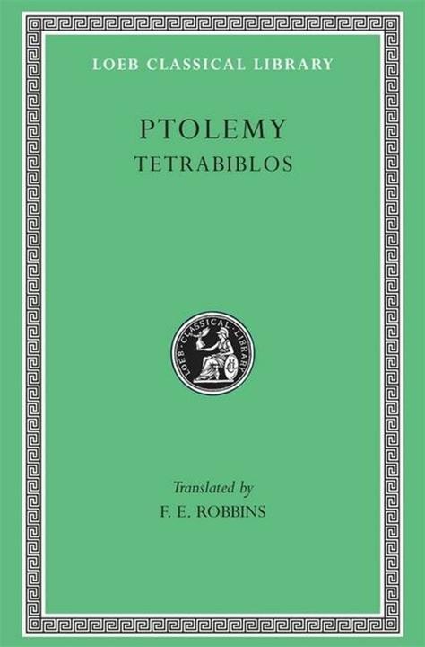 Image du produit Tetrabiblos (Anglais, Ptolémée, F. E. Robbins, 1940)