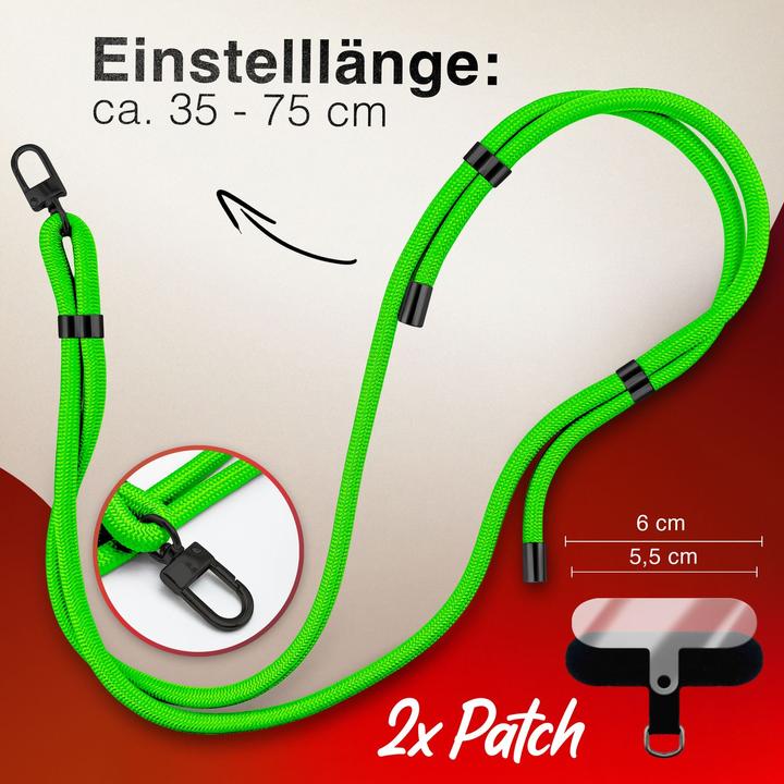 Produktbild Nalia HoldMe Lanyard Handykette - Universal Trageband für Smartphones - Verstellbar, Soft & Elastisch