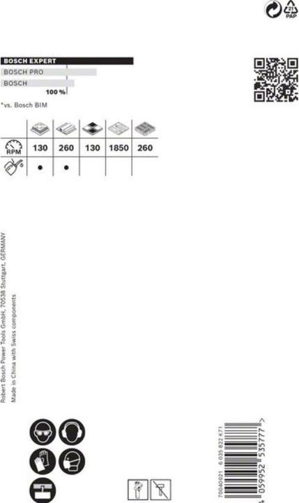 Actual product image Bosch Professional Zubehör EXPERT Tough Material hole saw, 65 x 60 mm (65 millimetres)