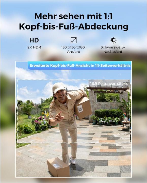 Produktbild Reolink D340B 2K+ WiFi Video Doorbell (WLAN)