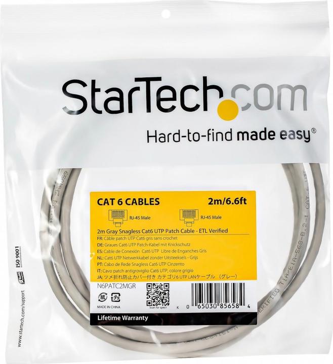 Produktbild StarTech Netzwerkkabel (UTP, CAT6, 2 m)