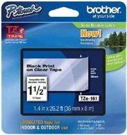 Actual product image Brother Tze-161 (3.60 cm, Black, Transparent)