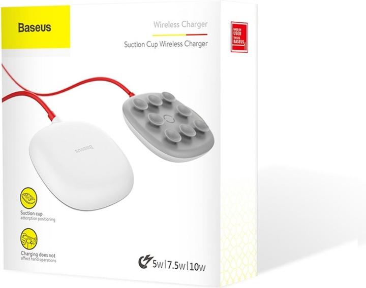 Actual product image Baseus Suction Cup Induction 2 A Charger" (BRA007059) (10 W)