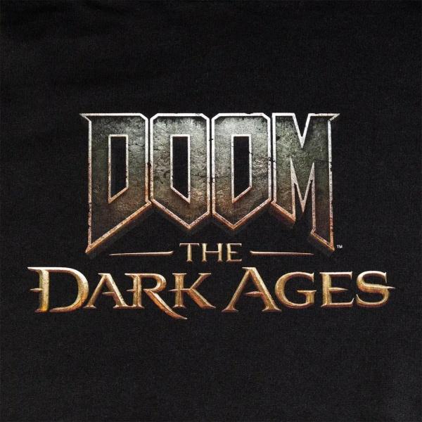 Actual product image Dpi Merchandising DOOM: The Dark Ages Hoodie ""Logo"" Black (S)