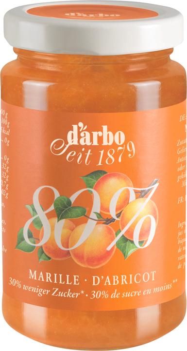 Image du produit D'arbo Pâte à tartiner à l'abricot avec 80% de fruits (250 g)