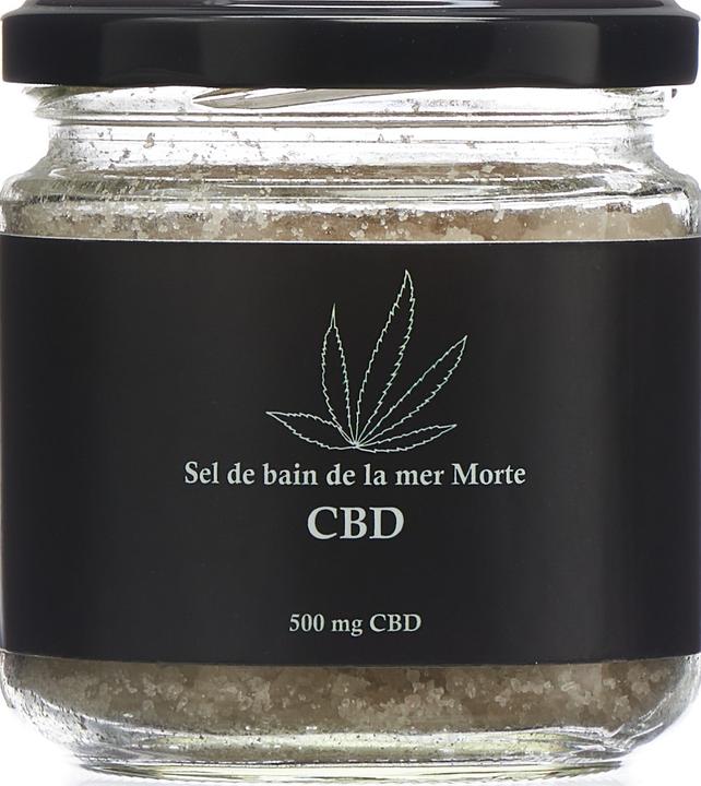 Immagine prodotto Swiss CannaMed Sali da bagno del Mar Morto al CBD (350 ml, Oli da bagno)