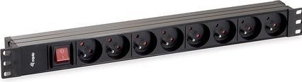 Image du produit equip Bâti de prises 1U8x CEE7/5 Français.