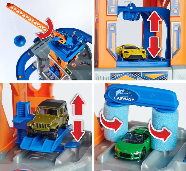 Produktbild Majorette Garage mit Aufzug und 5 Autos
