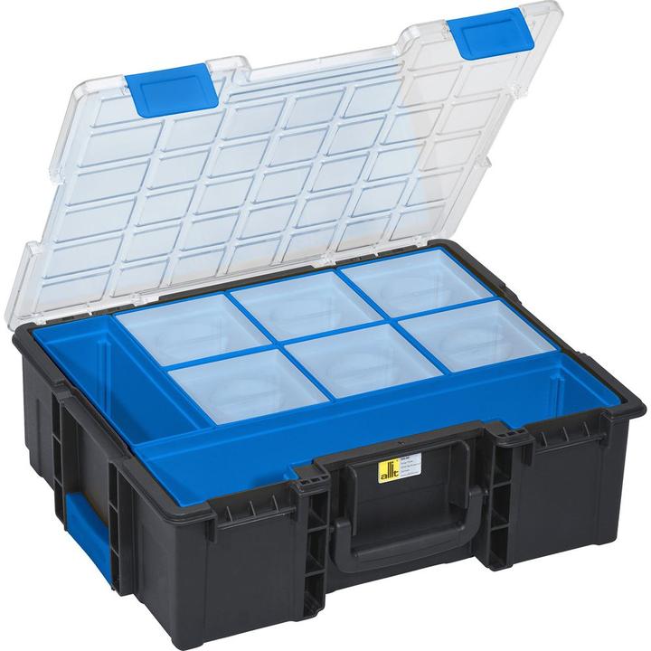 Actual product image Allit EuroPlus Pro K 44.144/8L, professional small parts case with connector (1 pieces)