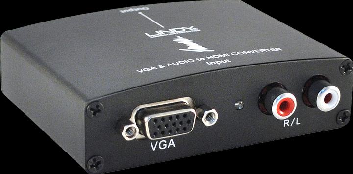 Image du produit Lindy VGA + Convertisseur Audio vers HDMI Résolution maximale 1080p aucune mise à l'échelle (Rallonge)