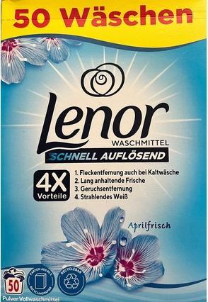 Lenor Fresco d'aprile (50 Cicli di lavaggio, Polvere)