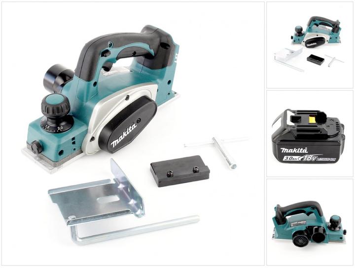Image du produit Makita BKP 180 Rabot sans fil 18V Li-ion + 1x Batterie BL1830 B