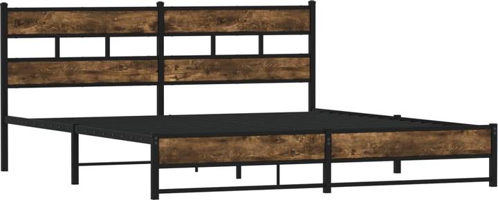 Produktbild VidaXL Metallbett Bett Lattenrost Doppelbett Bettgestell ohne Matratze 193x203cm (193 x 203 cm)