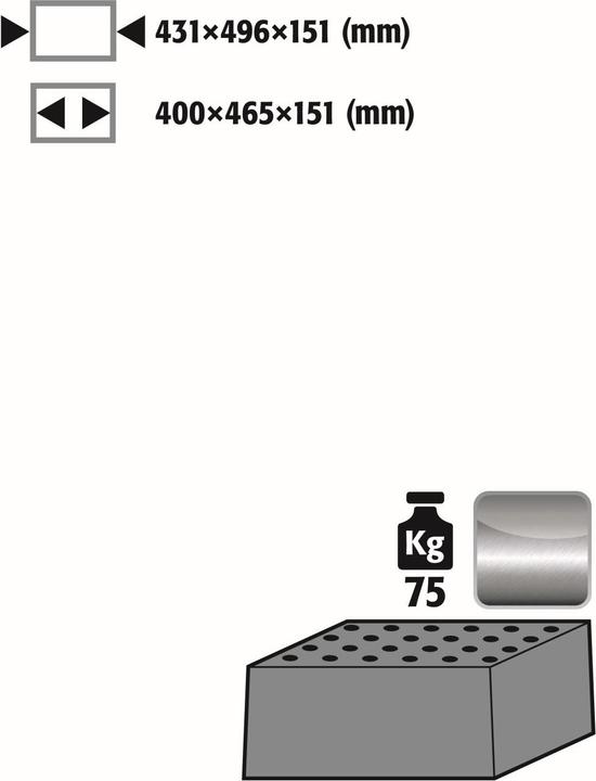 Produktbild asecos Lochblecheinsatz Standard für Sicherheitsschränke der Q30