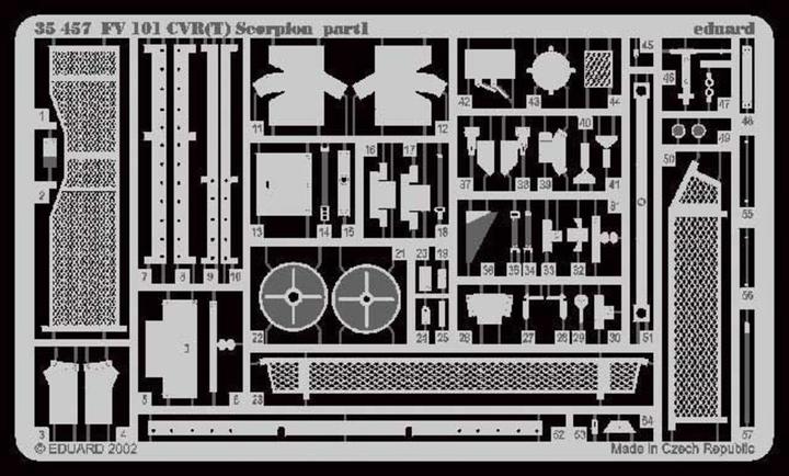 Actual product image Eduard FV 101CVF(T) Scorpion Photo Etch Kit