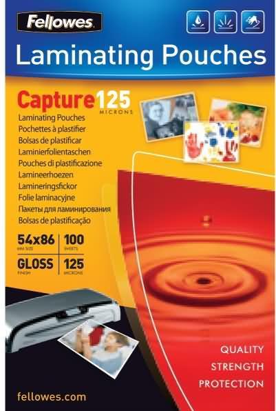 Actual product image Fellowes Capture 125 (ID card format, 100 Piece, 125 µm)