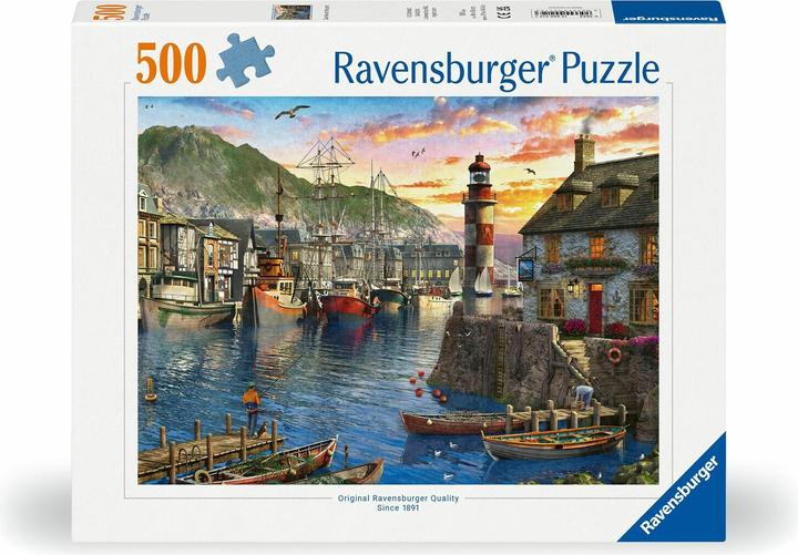 Produktbild Ravensburger Morgens am Hafen (500 Teile)