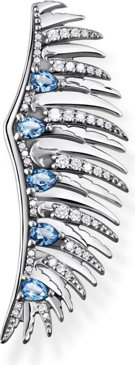 Produktbild Thomas Sabo Brosche Phönix Flügel mit Blauen Steinen Silber (925er Silber, Edelstahl)
