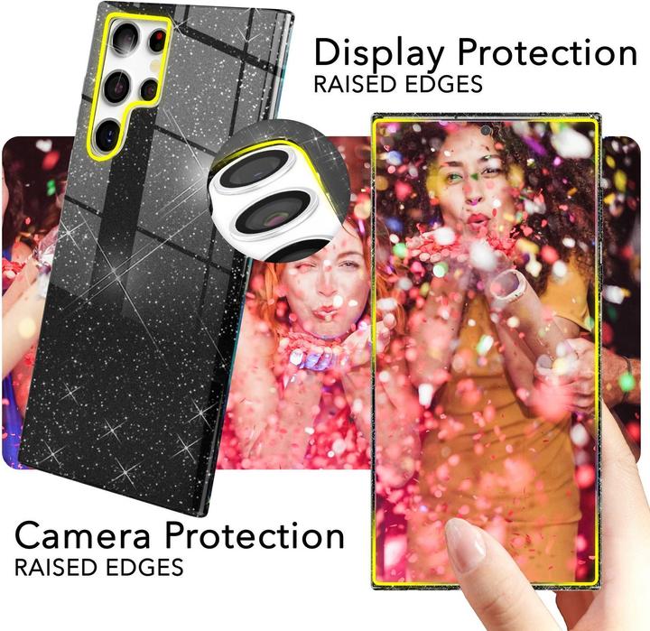 Actual product image Nalia Glitter hybrid cover (Samsung Galaxy S24 Ultra)