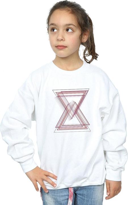 Actual product image Girls Avengers Infinity War Black Widow Lines Sweatshirt (128)