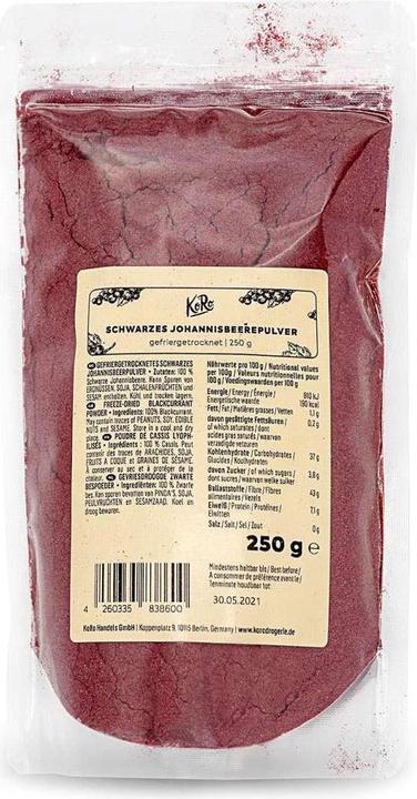 Actual product image KoRo Freeze-dried blackcurrant powder (250 g)