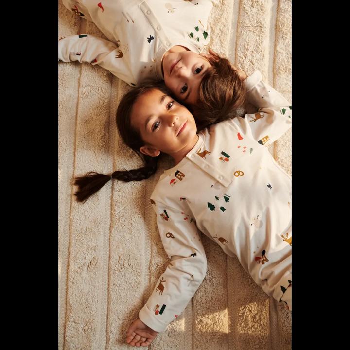 Produktbild Liewood Bio Pyjama Wilhelm Holiday Sandy (128)