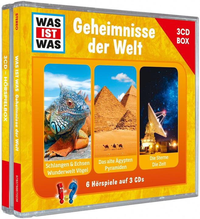 Produktbild Tessloff Was Ist Was 3- Hörspielbox Vol.3-Geheimnisse (Kurt Haderer, Dr. Manfred Baur, Deutsch)