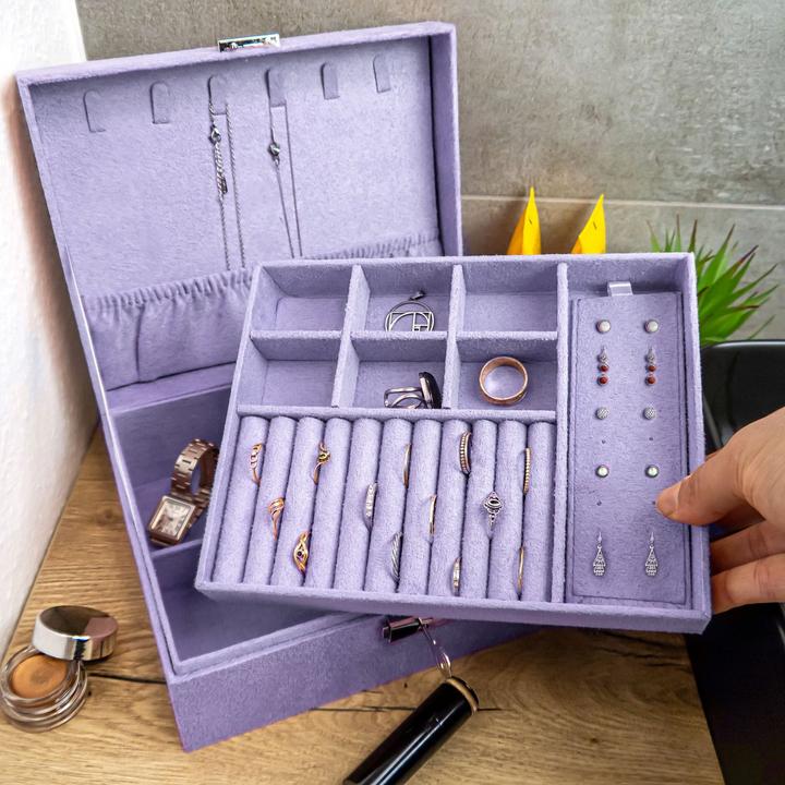 Produktbild Intirilife Schmuckschatulle in Lila