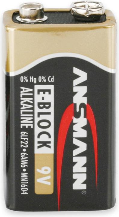 Produktbild Ansmann Batterie Block E 6LR61 1er x-Pow. Spannung von 9 V - Batterie - 9V-Block (1 Stk., 9V Block, 550 mAh)
