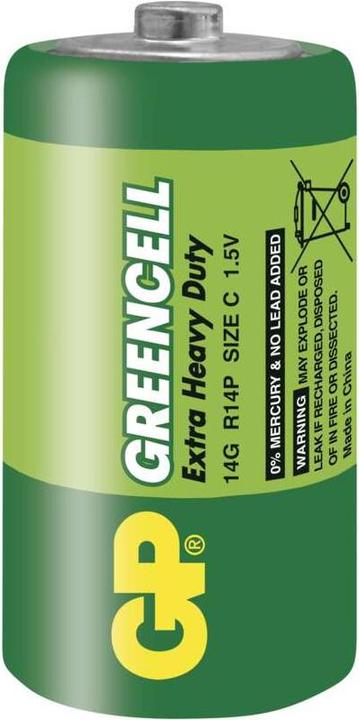 Image du produit GP Batteries Batterie ZINK R14 GREENCELL (2 pcs, C)