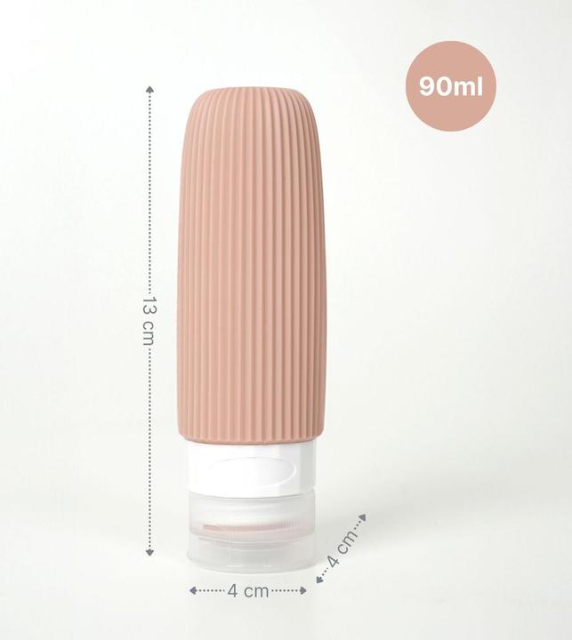 Image du produit Hermex Set de 4 bouteilles de voyage pour shampoing (Produits d'hygiène, Flacons pour liquide, Nécessaire)