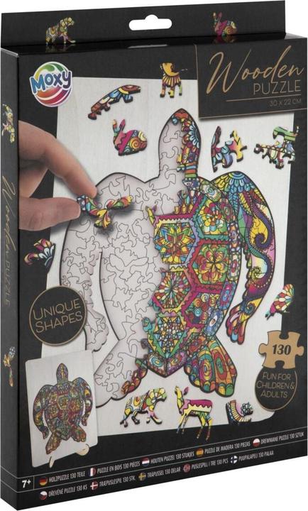 Produktbild Grafix Holzpuzzle Schildkröte 130 Teile FSC (130 Teile)