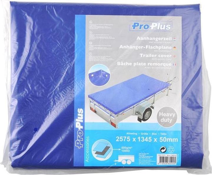 Image du produit ProPlus Bâche plate de remorque avec sangle en caoutchouc