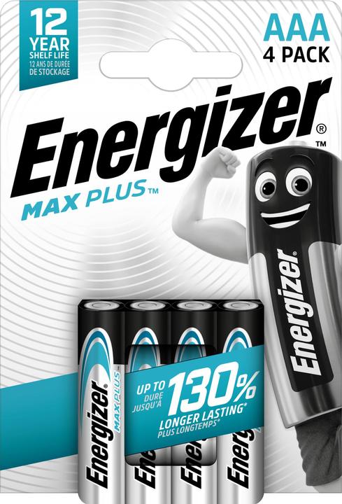 Actual product image Energizer Max Plus (4 pcs., AAA, 1300 mAh)
