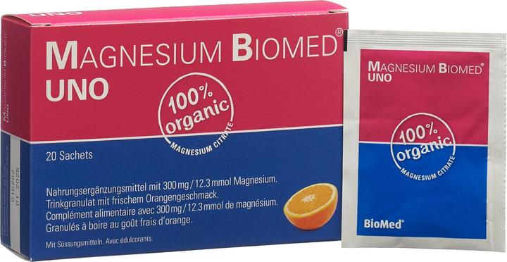 Actual product image Biomed Magnesium Uno (20 Piece, Sachet, 80 g)